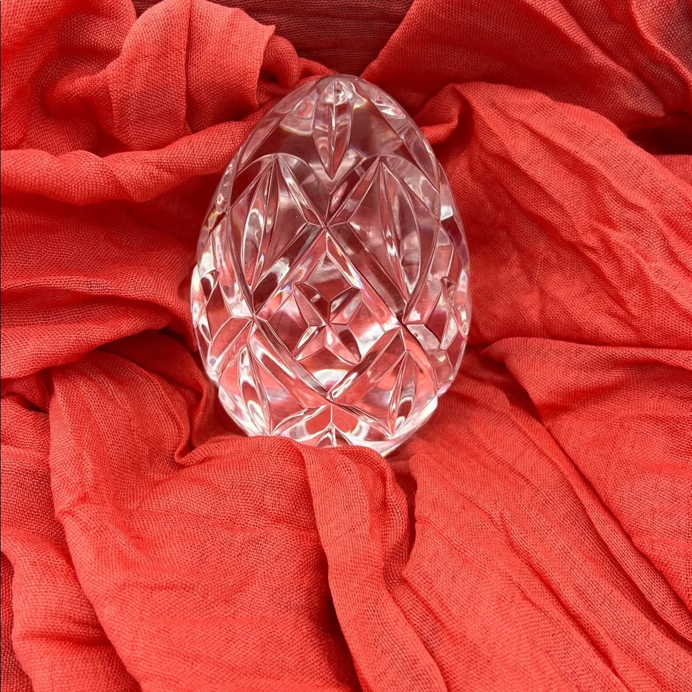 Waterford Crystal Annual Decorative Egg - Signed - Picture 2 of 9